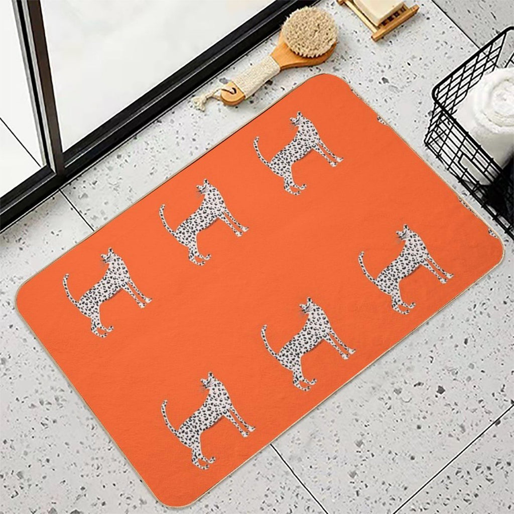 Pink Leopard  Odorless Bath Mat