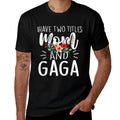 I Have Two Titles Mom And Gaga Floral Grandma Designs Women  Polyester Blend T-Shirt