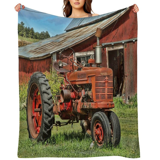 1952 Farmall Tractor Versatility Throw Blanket