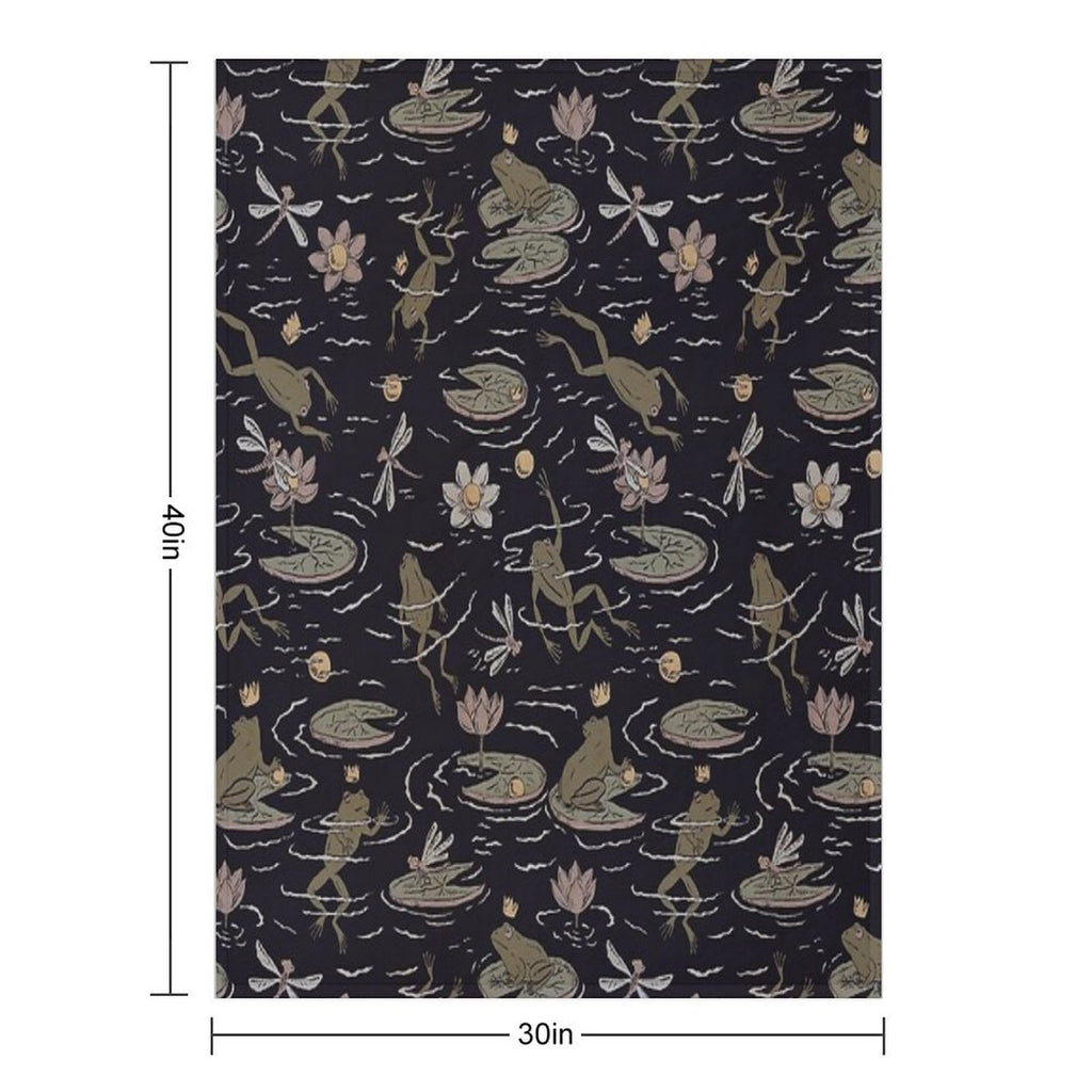 The Frog Prince Anti-pilling Throw Blanket