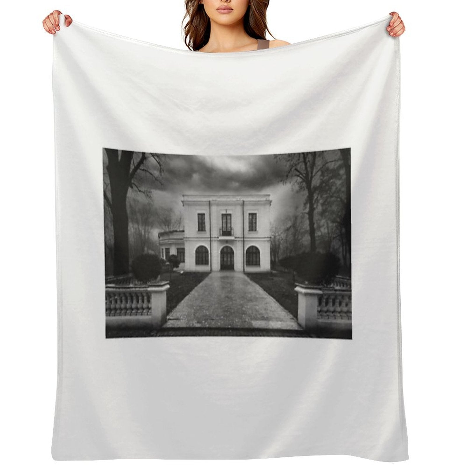 Bibesco Mansion Eco-conscious Throw Blanket