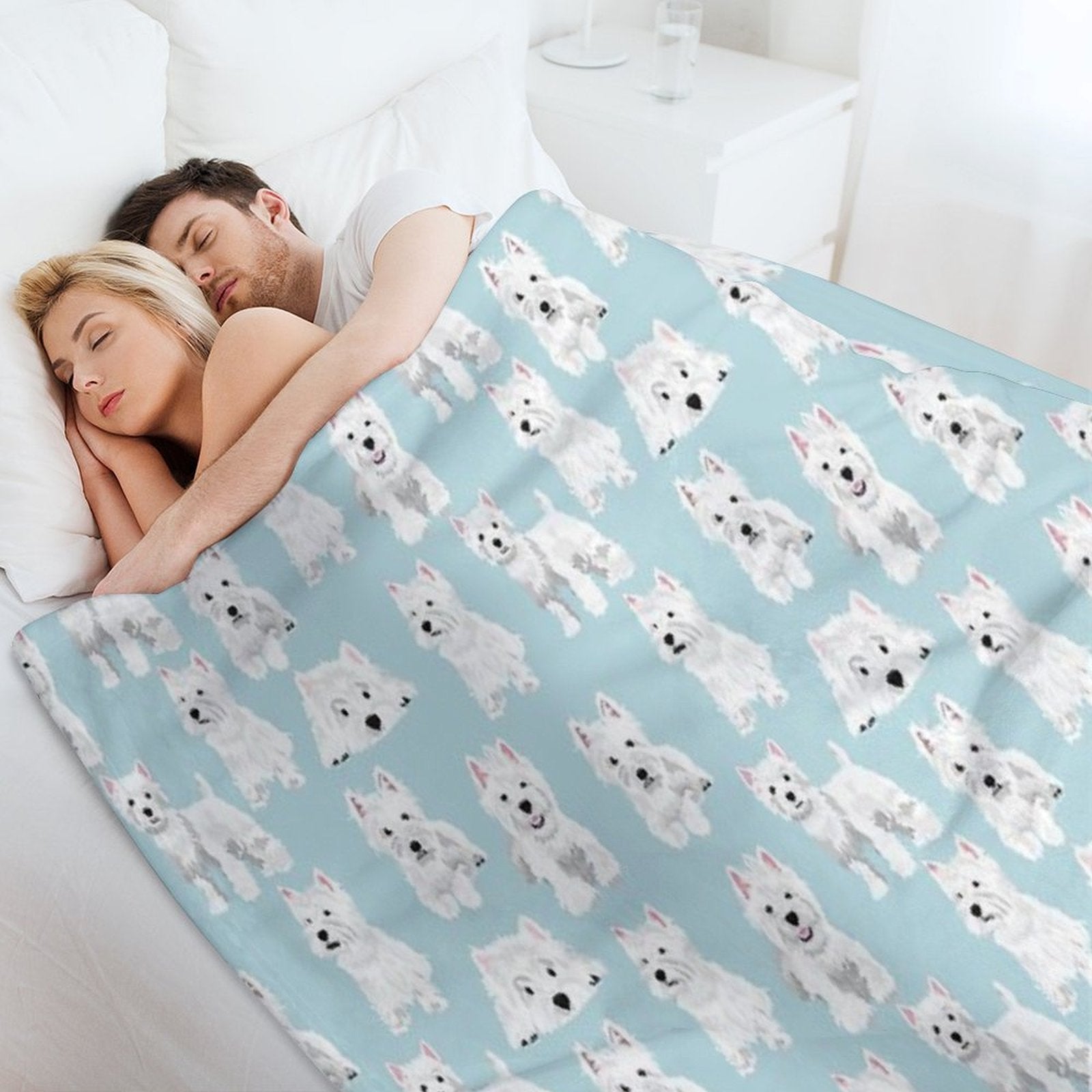Westie Wrinkle-free Throw Blanket