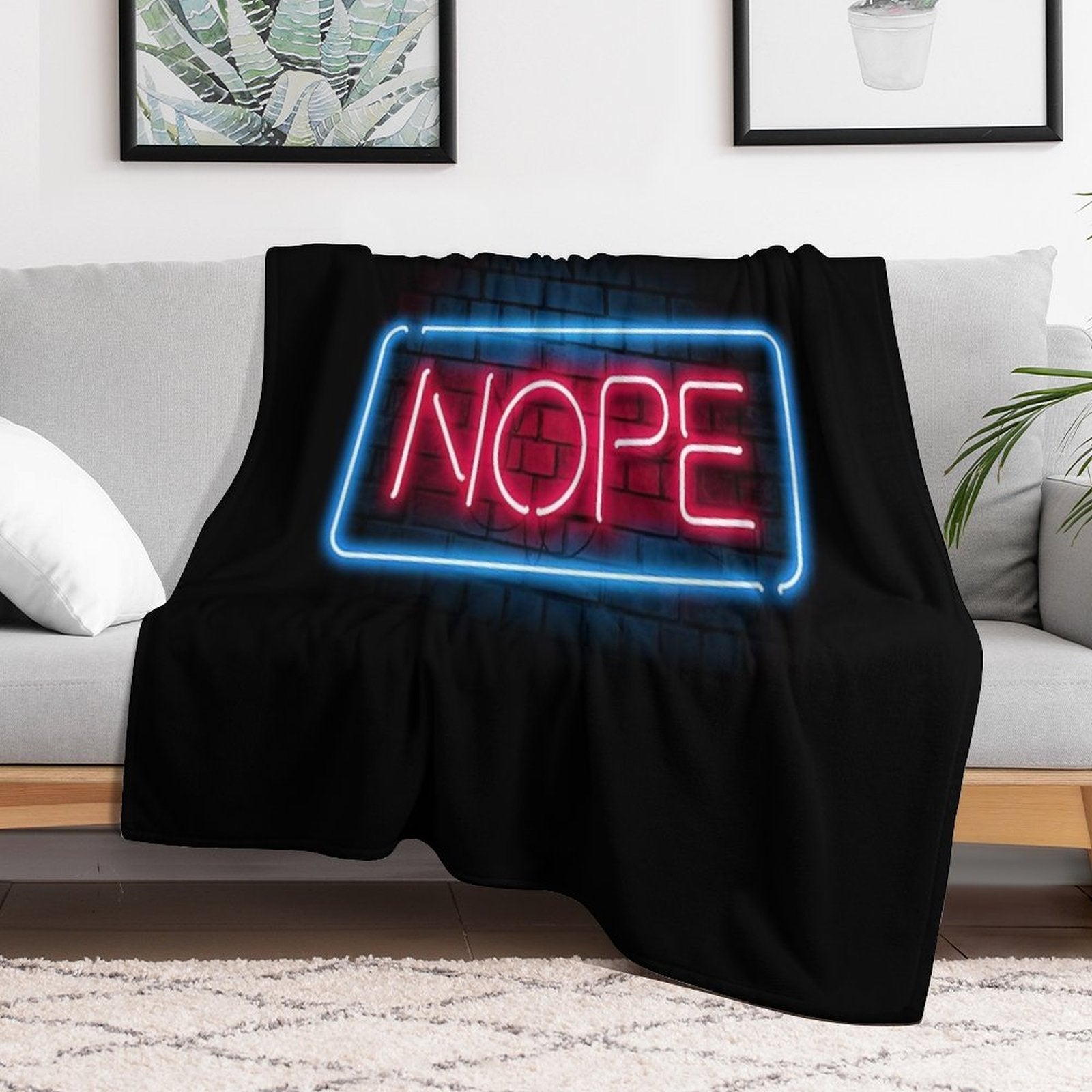 Nope Compact Throw Blanket