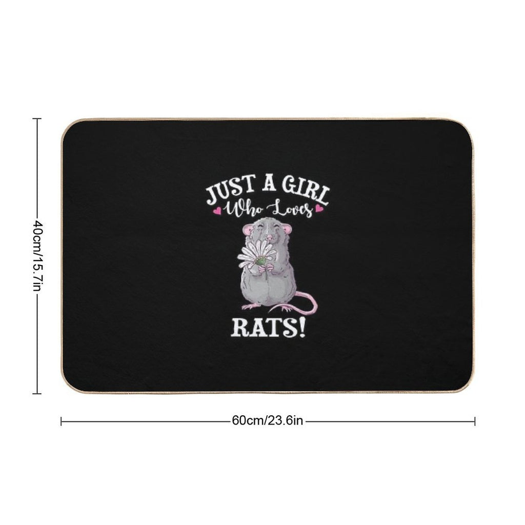 Pet Rat  Repositionable Bath Mat