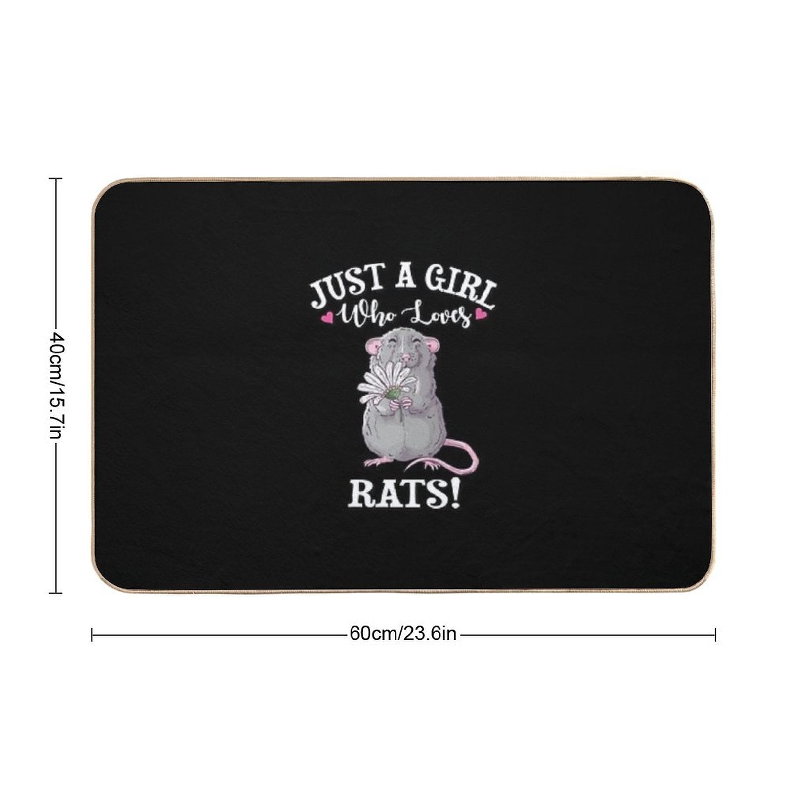 Pet Rat  Repositionable Bath Mat