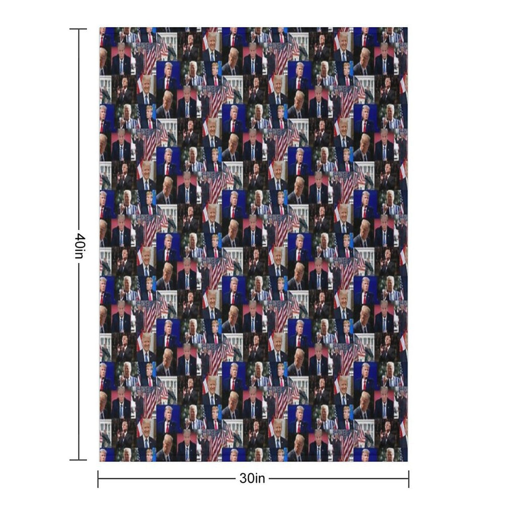 Trump Machine-washable Throw Blanket