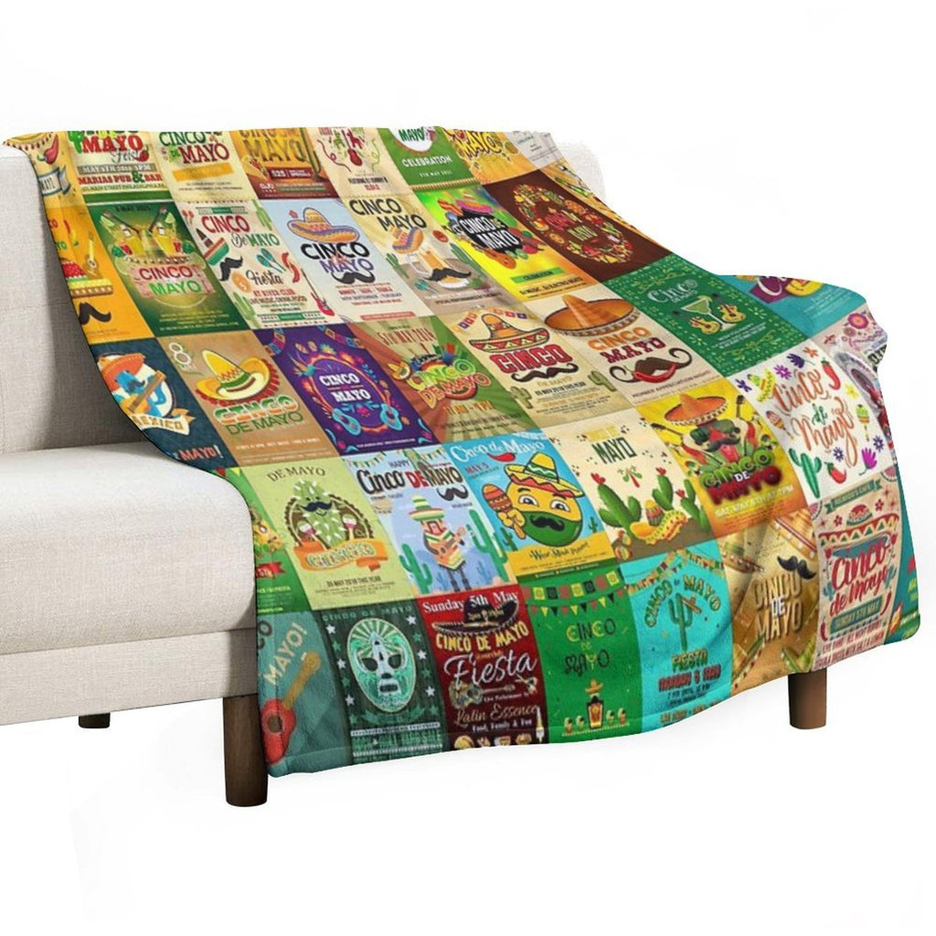 Cinco De Mayo Gift-ready Throw Blanket