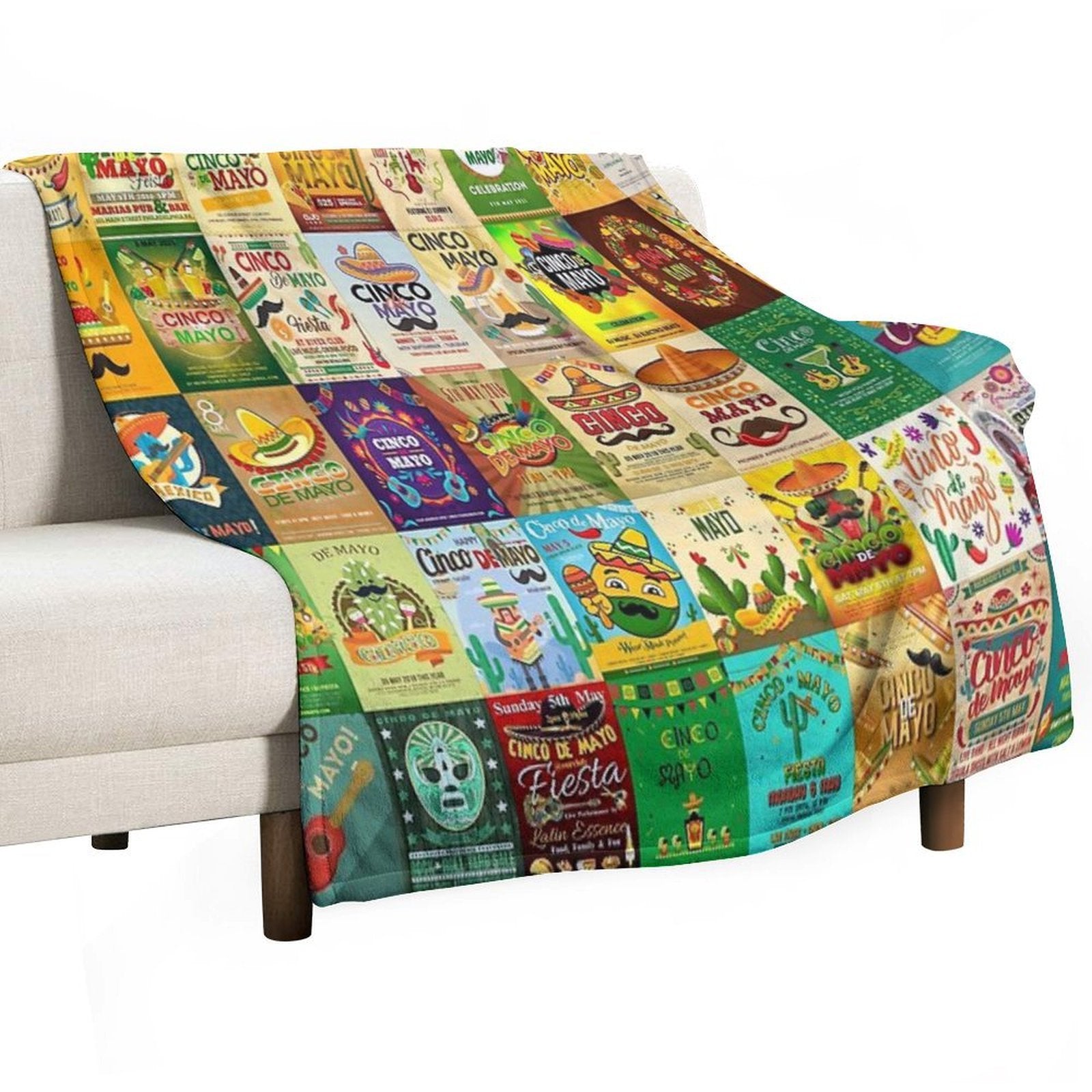 Cinco De Mayo Gift-ready Throw Blanket