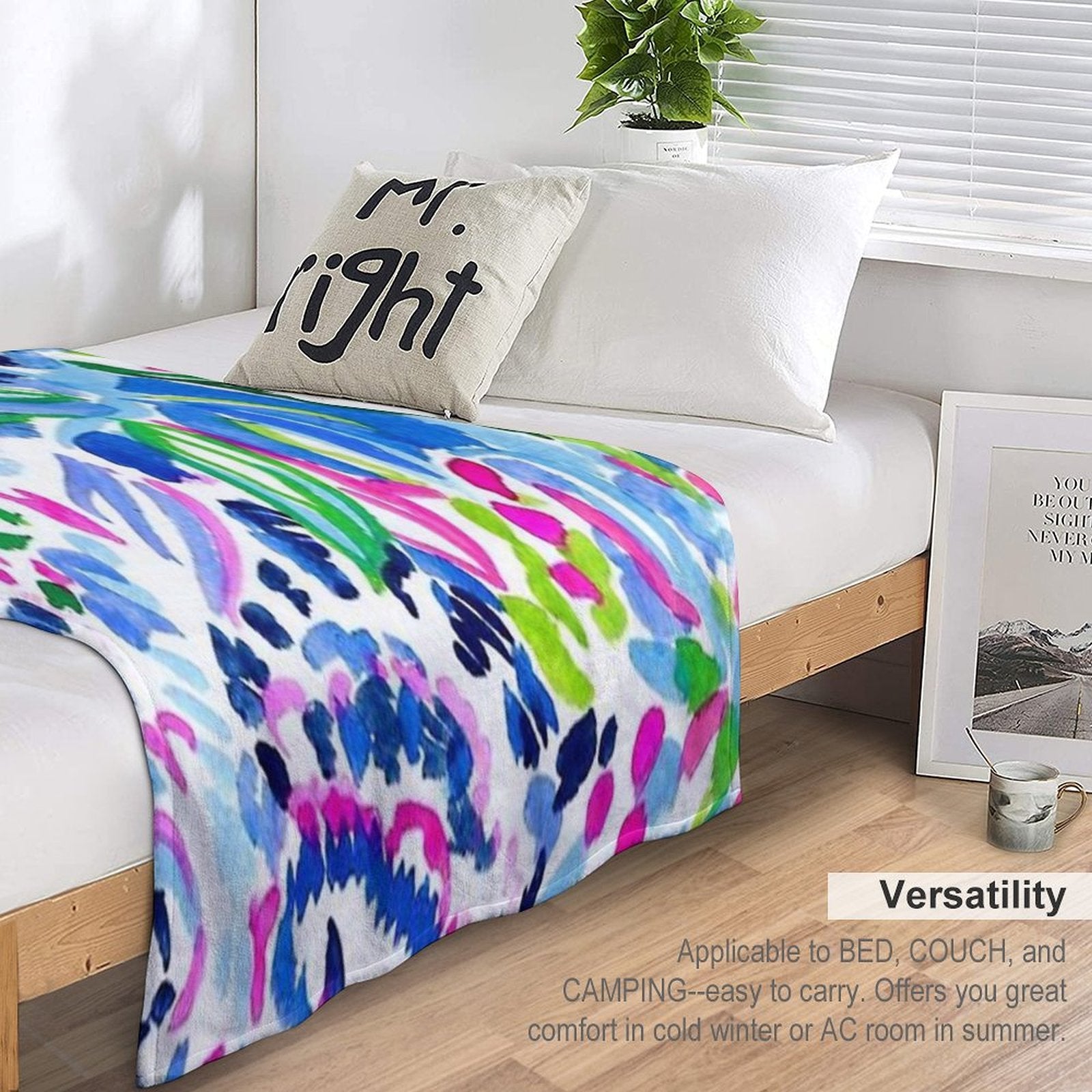 Dont Be Blue Wrinkle-free Throw Blanket