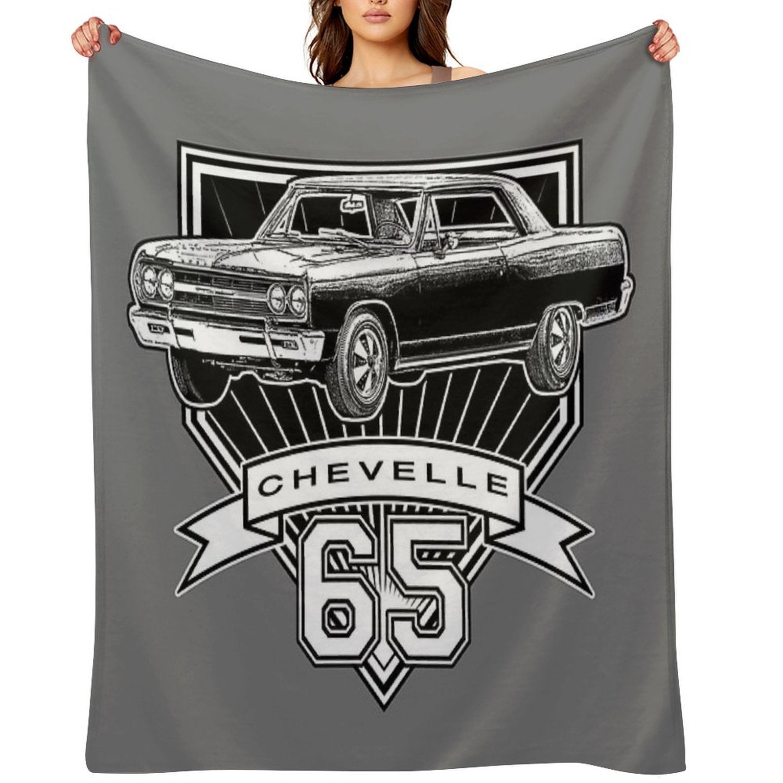 1965 Chevelle Sustainable Throw Blanket