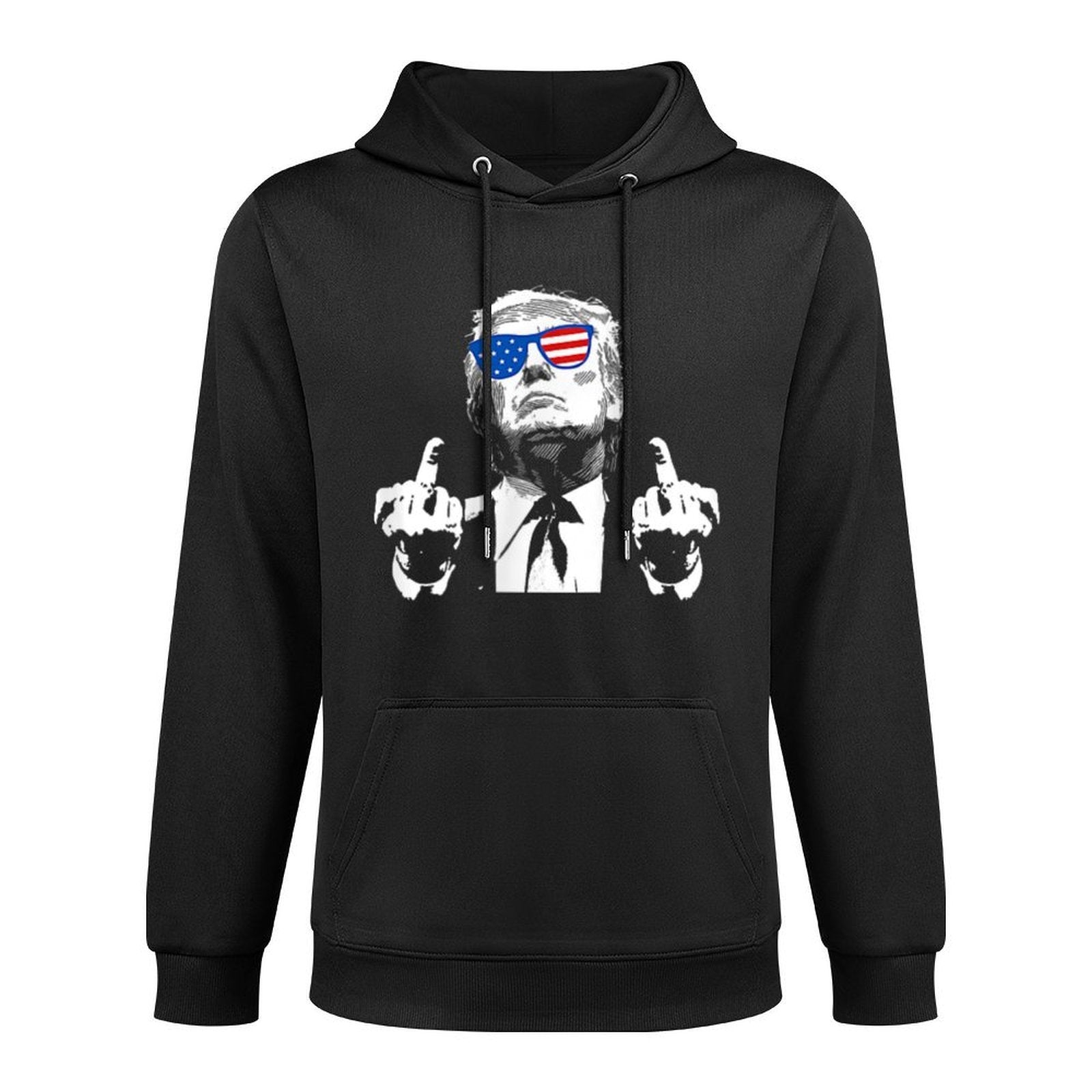 (Front And Back) You Missed Trump 2024 US American Flag Breathable Fabric Hoodie