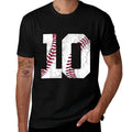 10th Birthday Gift Baseball Boys Kids Ten Number 10 2015  Heathered Texture T-Shirt