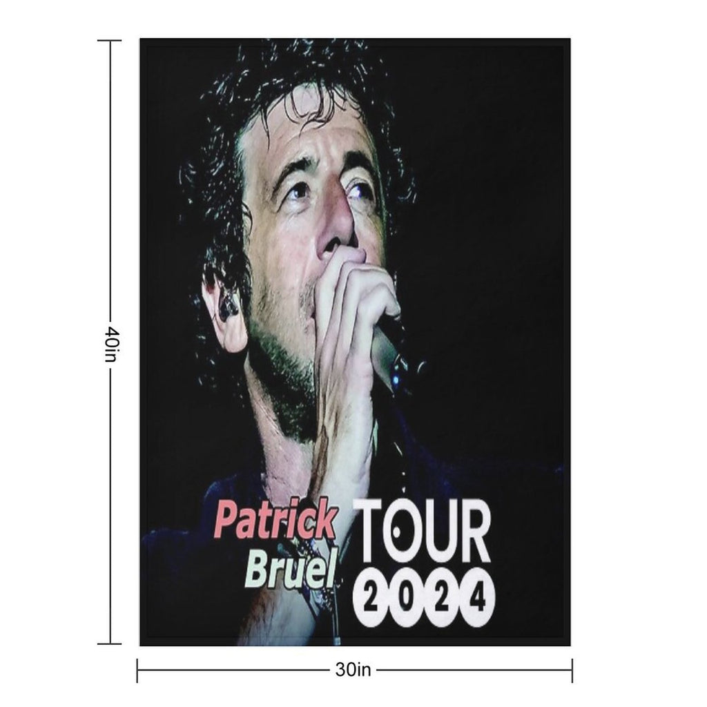 Bilanya Patrick Bruel Show Tour TOURNEE En ACOUSTIQUE 2022 Versatility Throw Blanket