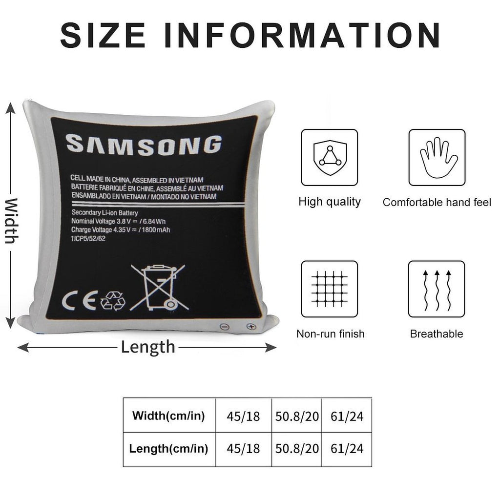 Swollen Battery Premium Soft Warmth Comfort Throw Pillow