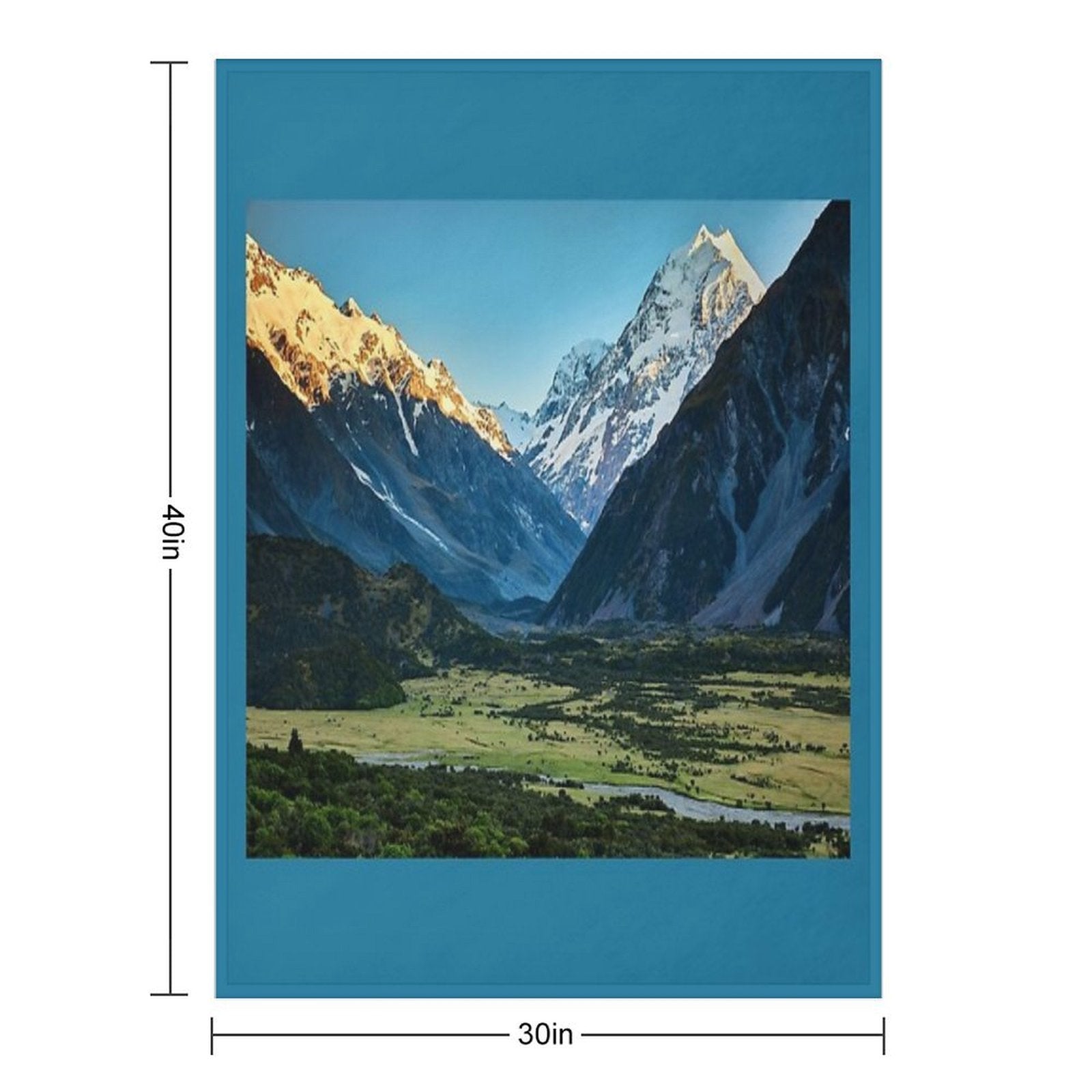 Aoraki Mt Cook Multi-functional Throw Blanket