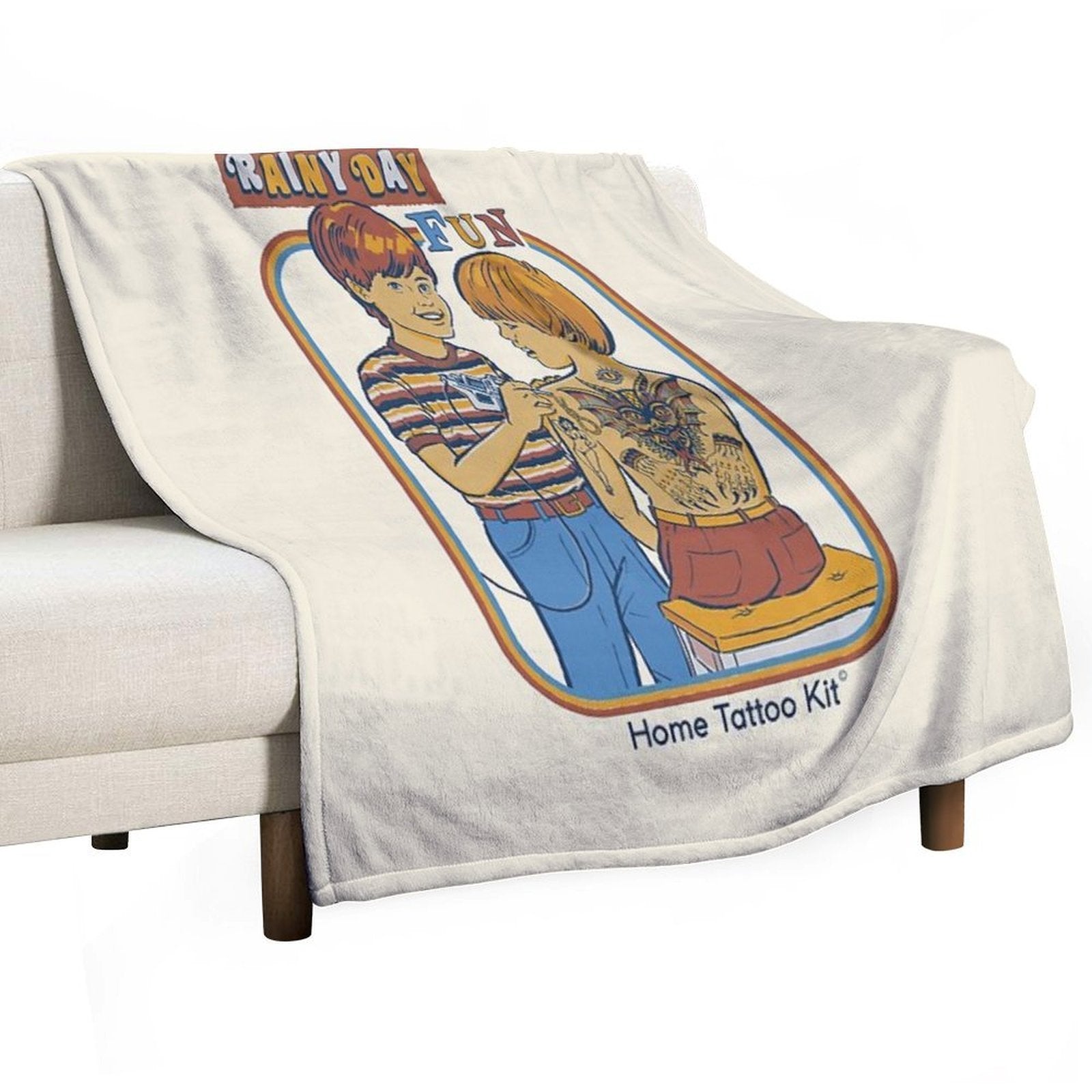 Rainy Day Fun Comfort Throw Blanket