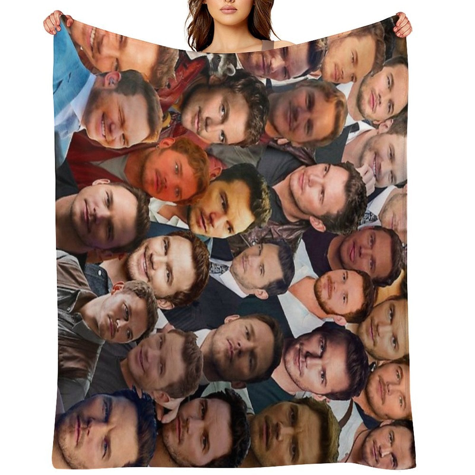 Chris Pratt Photo Collage Versatility Throw Blanket