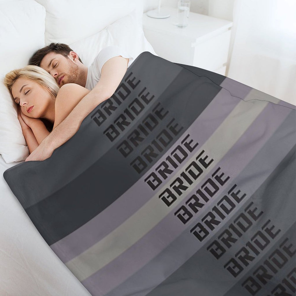 BRIDE JDM MATERIAL Eco-conscious Throw Blanket