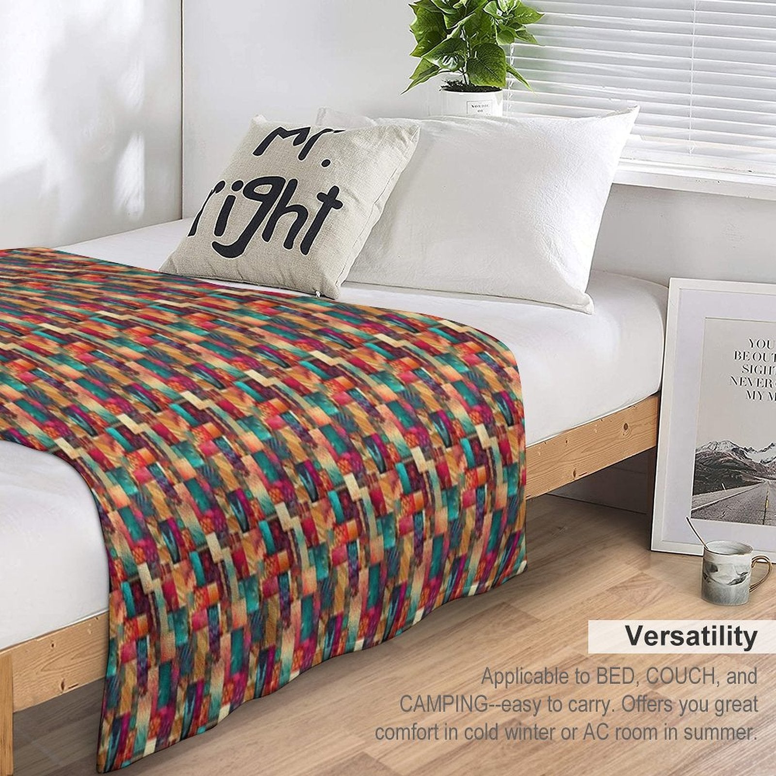 Patchwork Durable Throw Blanket
