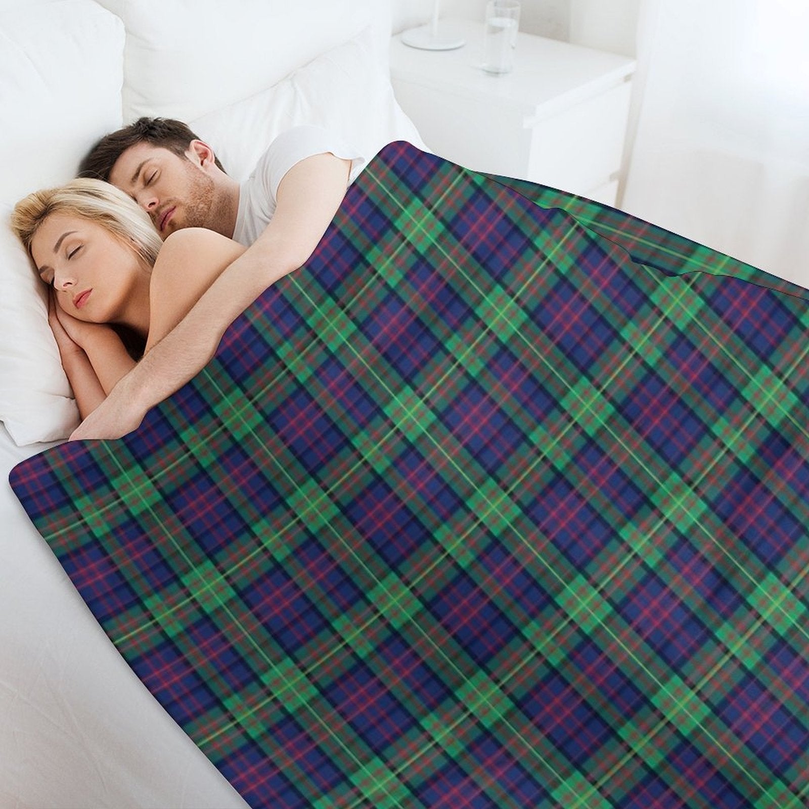 Carnegie Mellon University Tartan Plaid Versatility Throw Blanket