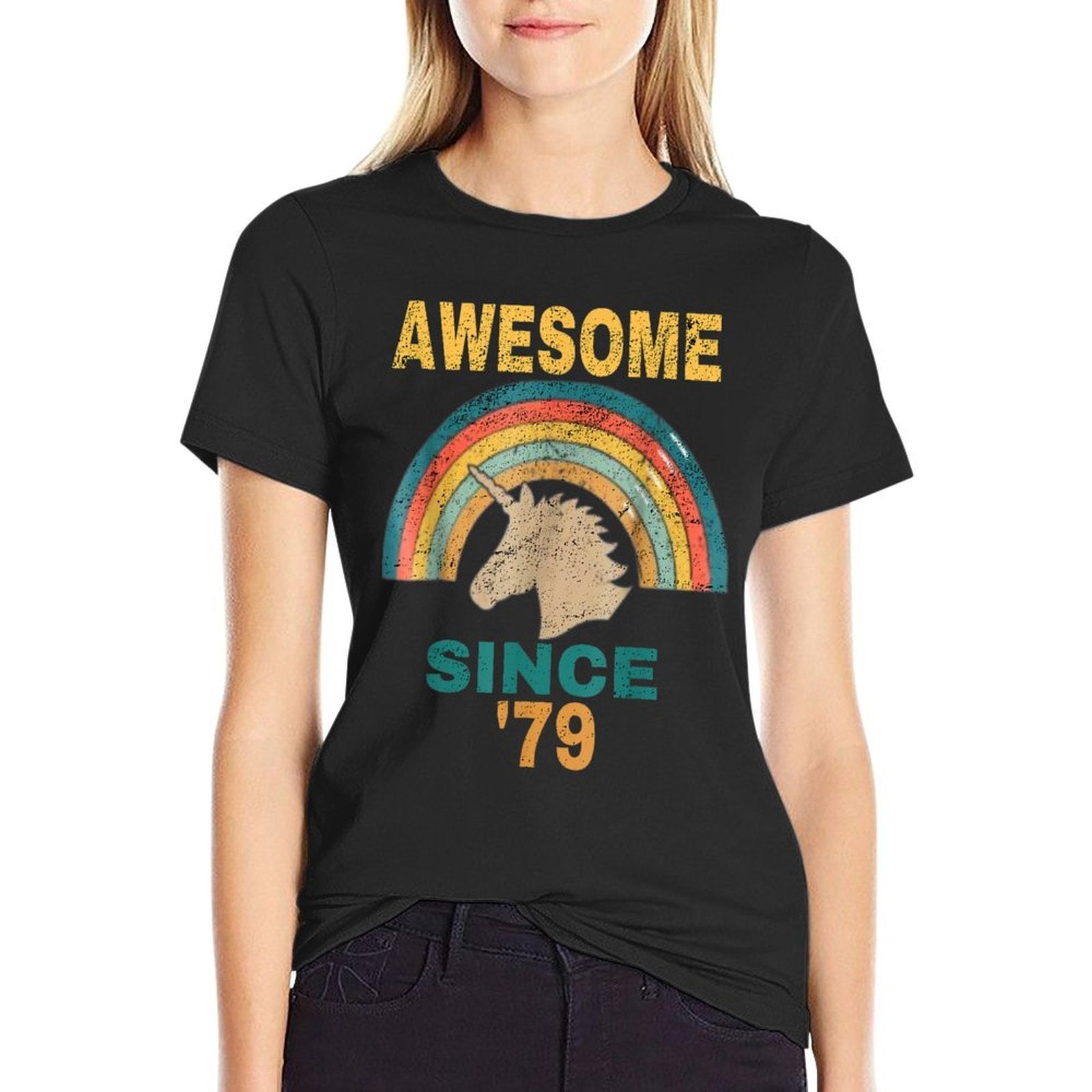 40th Vintage Unicorn T 1979 Birthday 40th Tshirt  Trendy Pattern T-Shirt