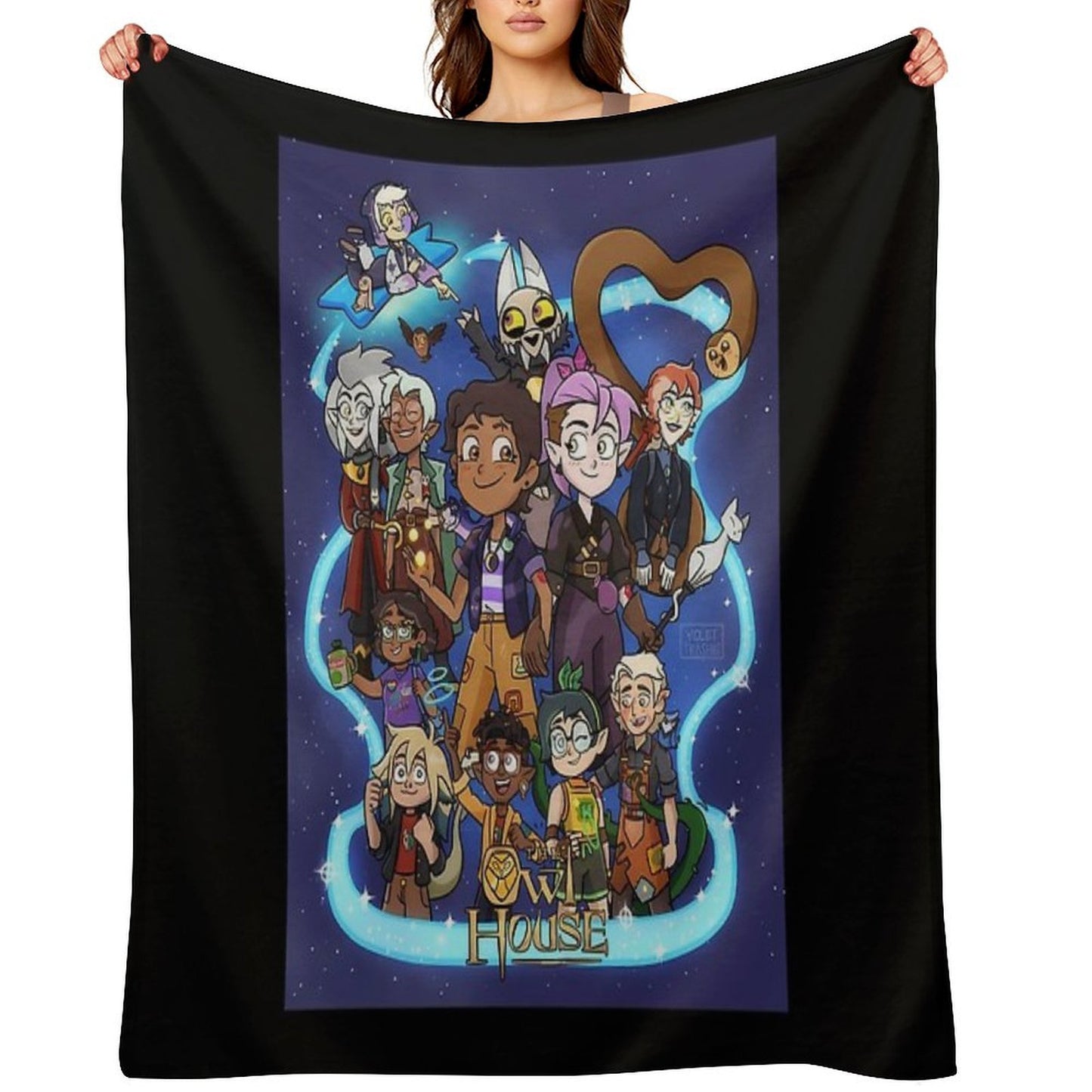 The Owl House Finale Shrink-resistant Throw Blanket