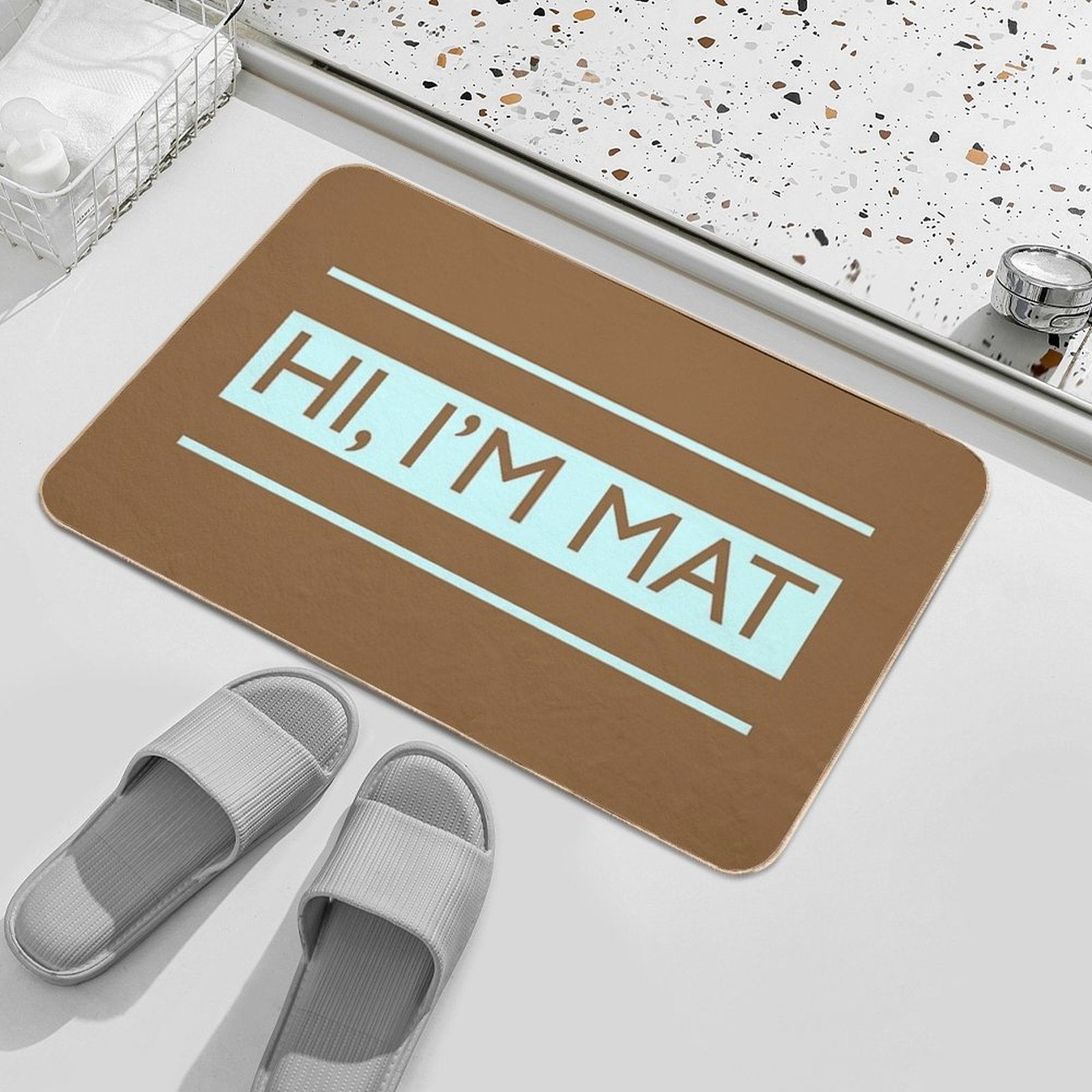 Hi, I'm Mat  Doormat  Versatile Bath Mat