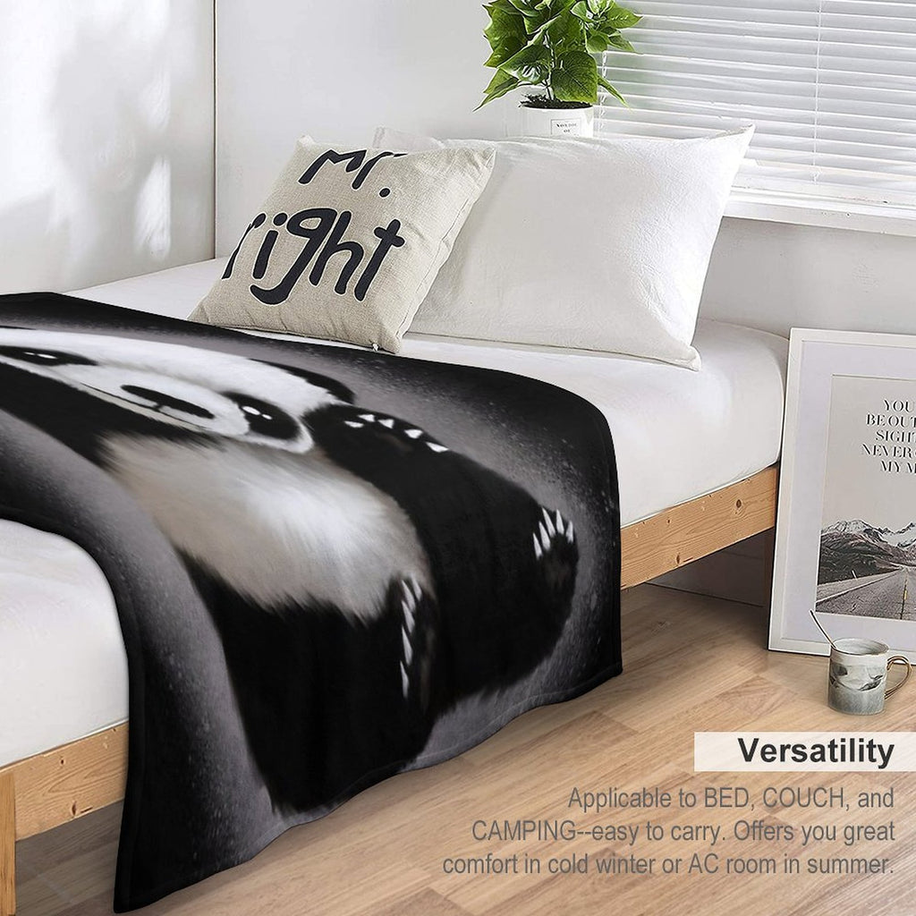 Panda Love Machine-washable Throw Blanket