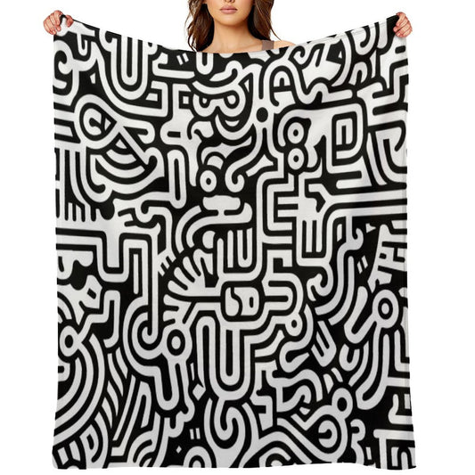 Pop Art Abstract Multi-functional Throw Blanket