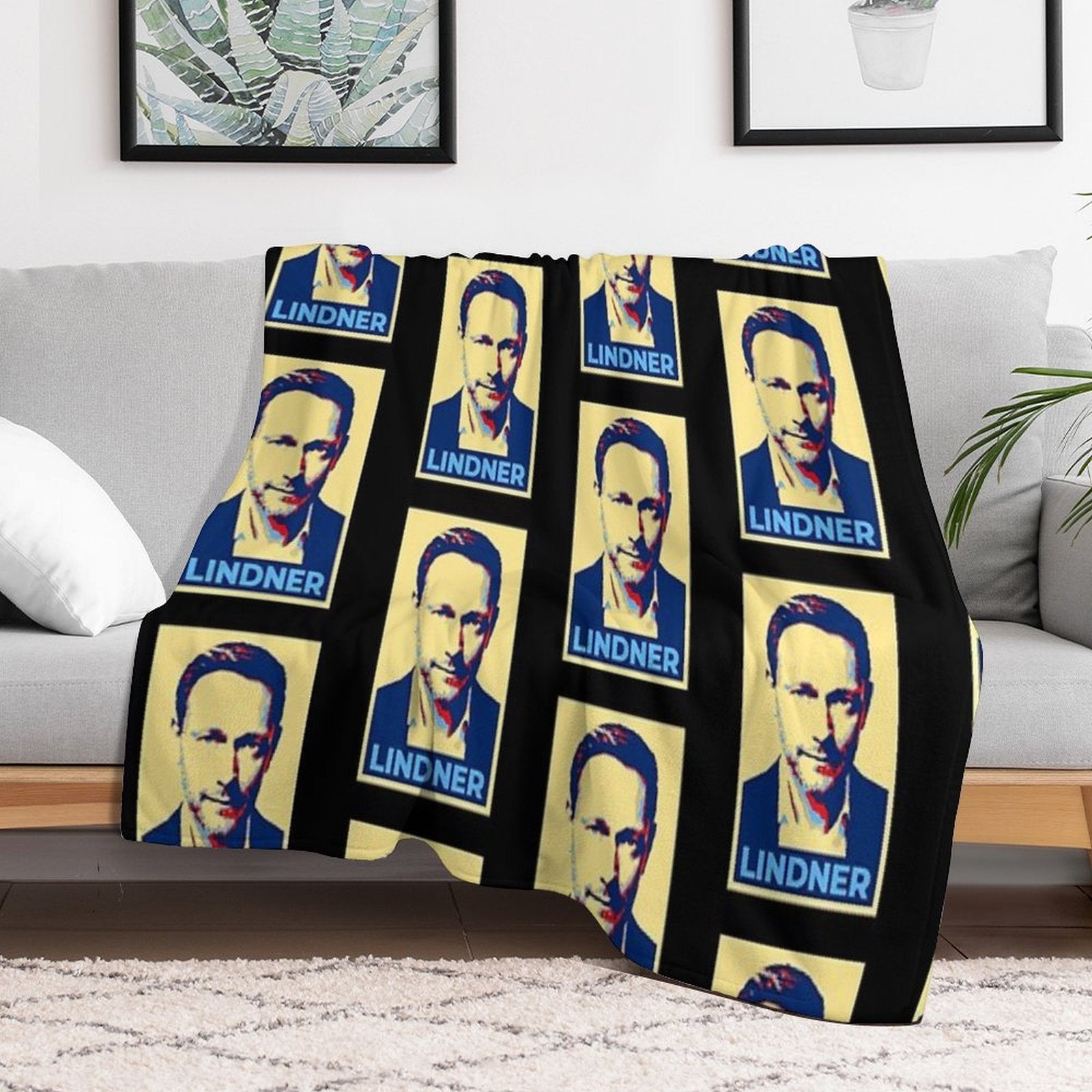 Legend CHRISTIAN LINDNER Minister of Finance Machine-washable Throw Blanket