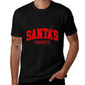 Santas Favorite Christmas Holiday for Mens Womens Kids  High-quality Stitching T-Shirt