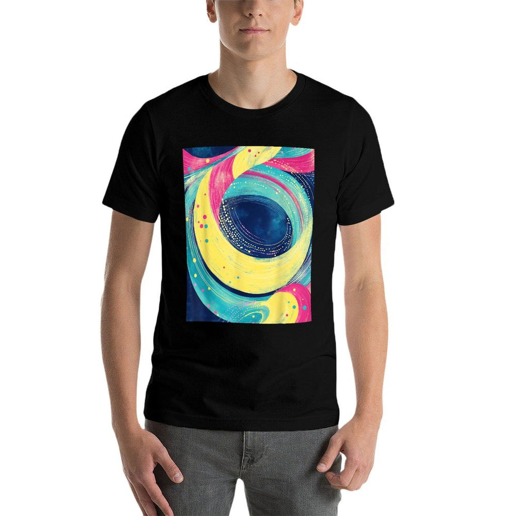 Abstract Swirl Design Modern Art Apparel  Quick-drying T-Shirt