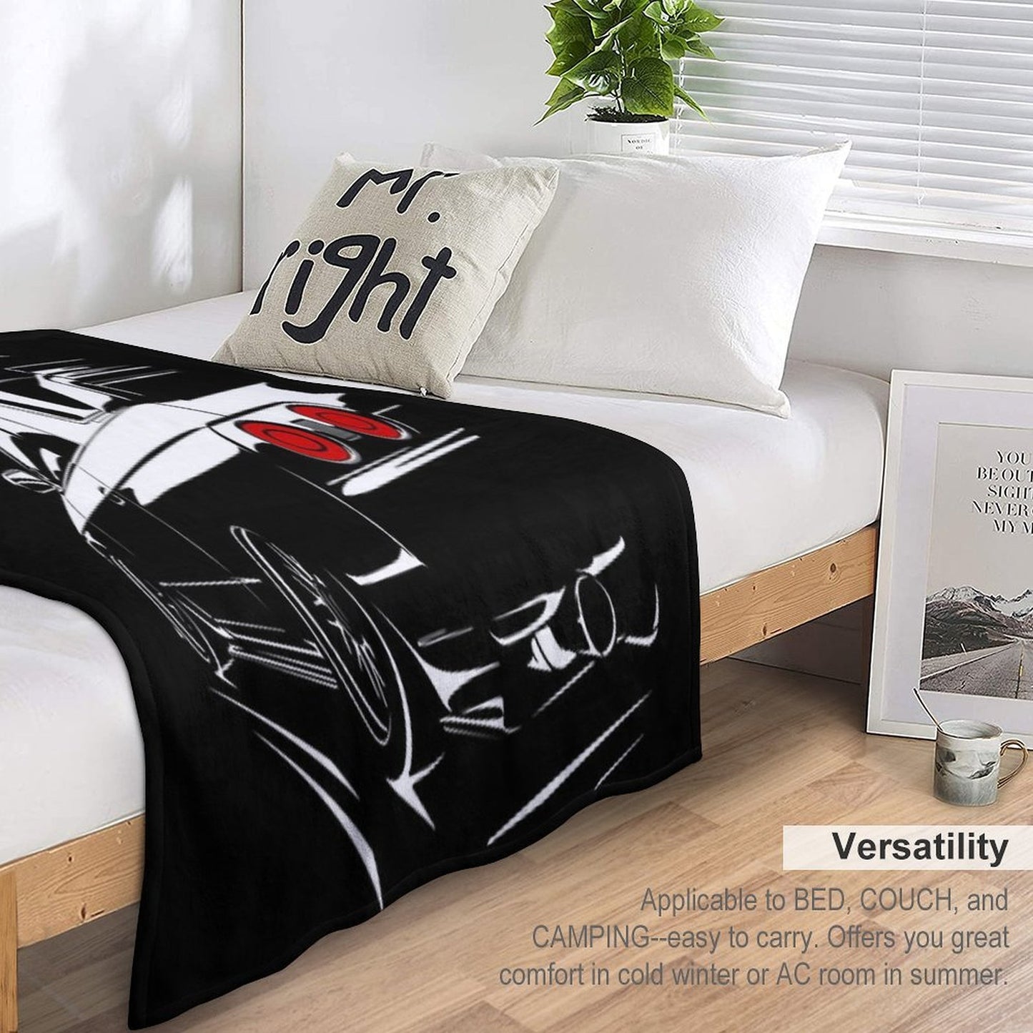 Nissan Skyline GTR 32  Haruna Shrink-resistant Throw Blanket