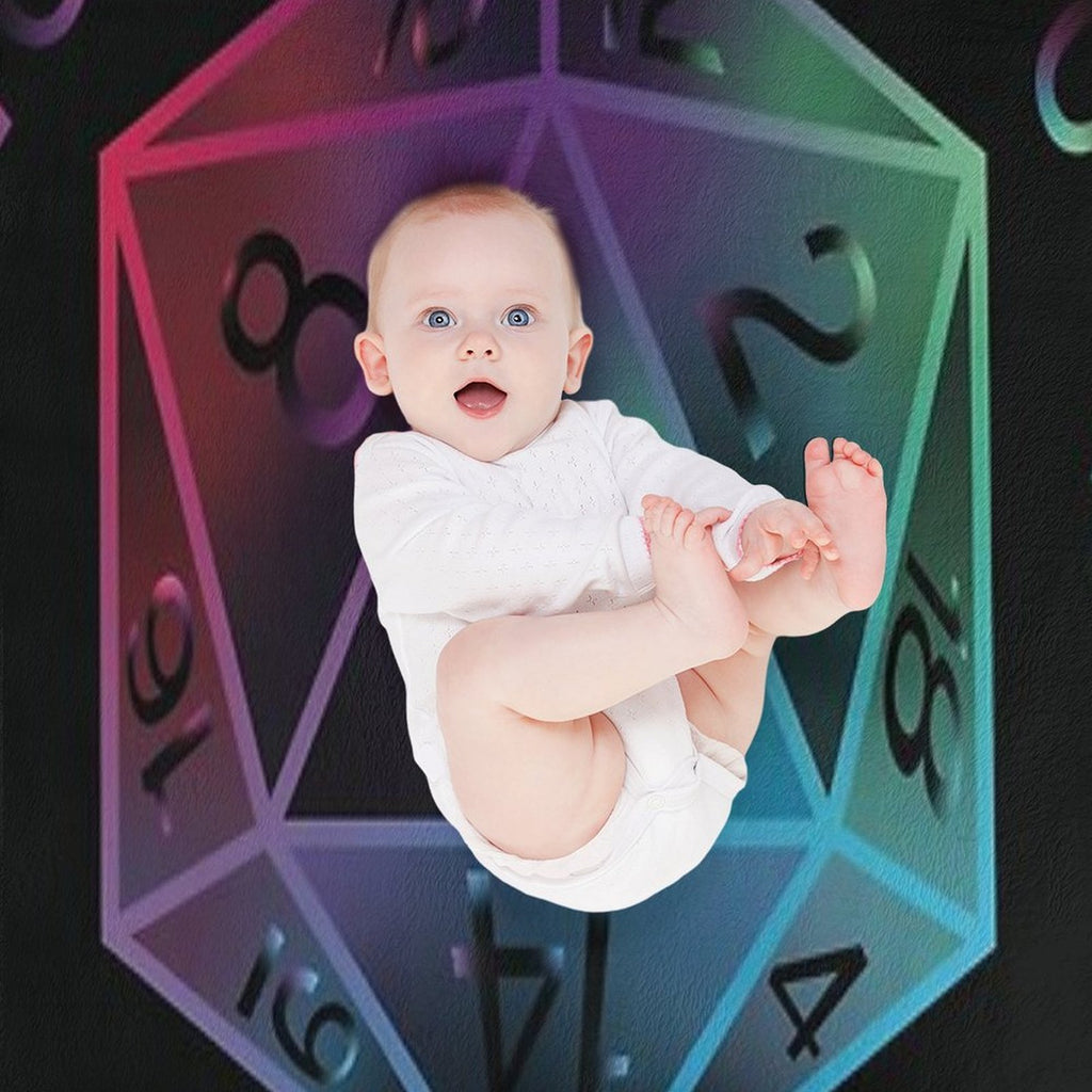 D20 Dungeons And Dragons Dice Machine-washable Throw Blanket
