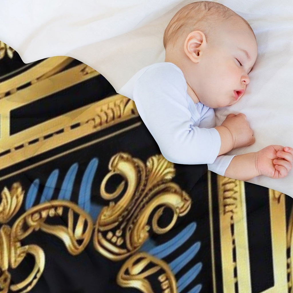Golden Anti-pilling Throw Blanket