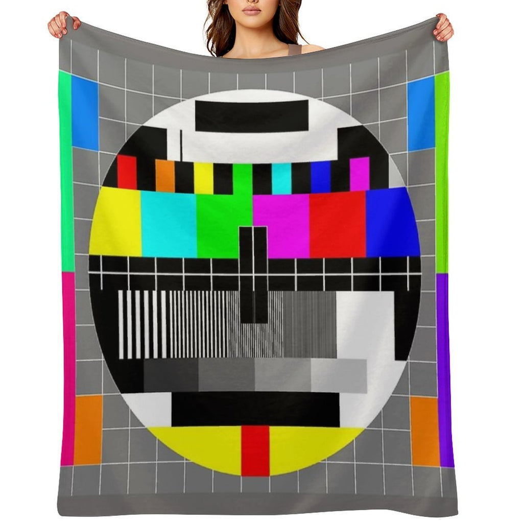 Television Test Card All-season Throw Blanket