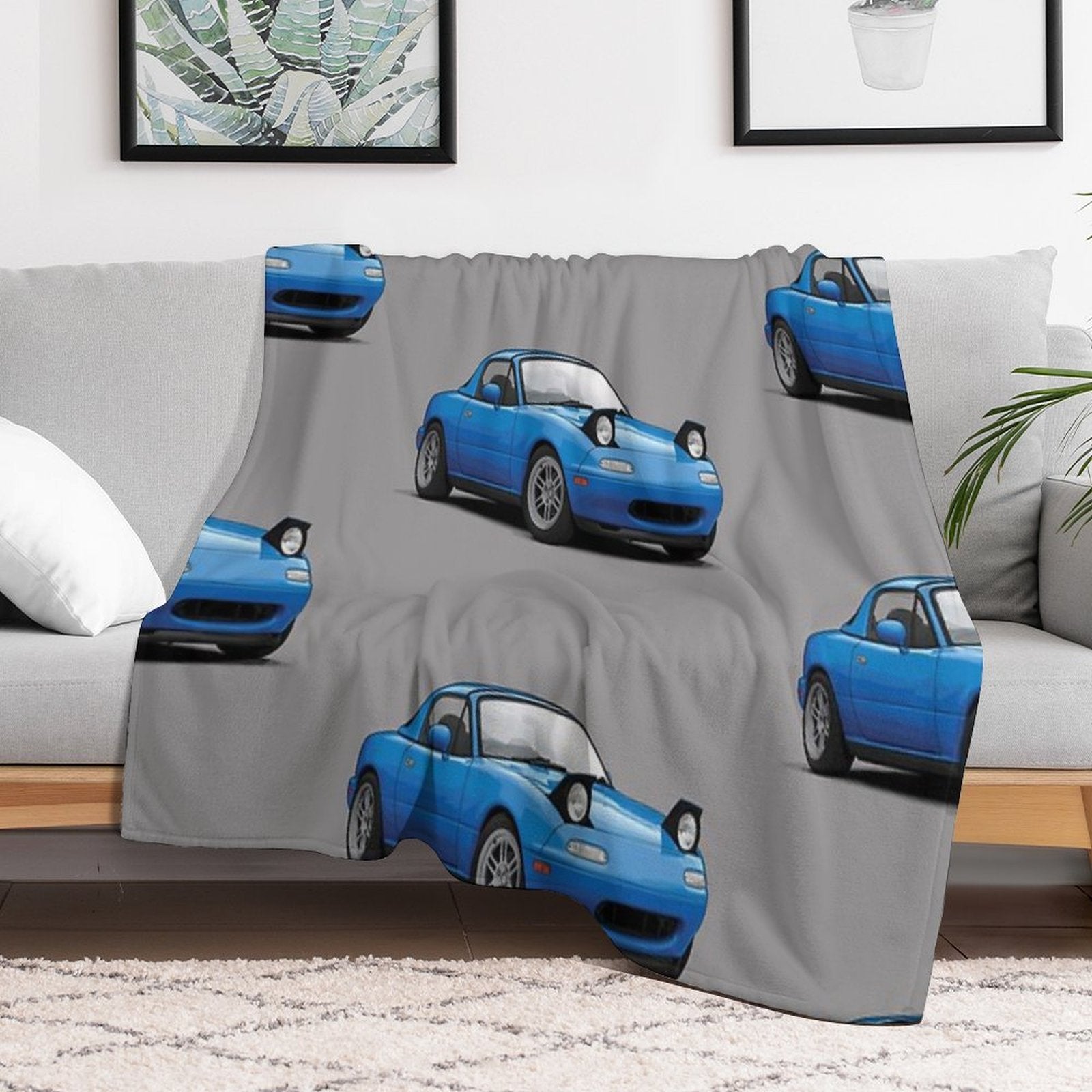 Mx5  Miata NA MK1 Illustration All-season Throw Blanket