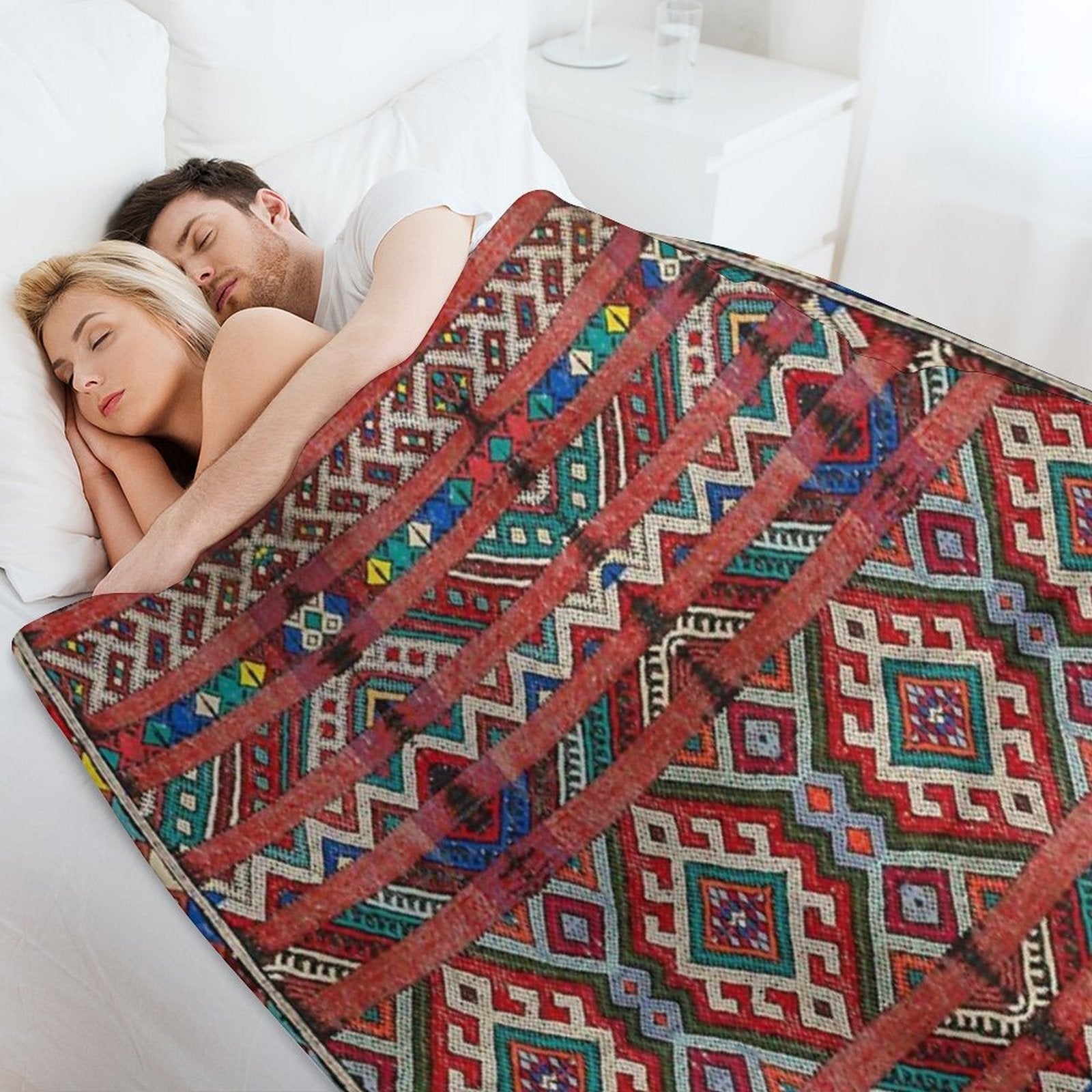 Heritage Moroccan Design Multi-functional Throw Blanket
