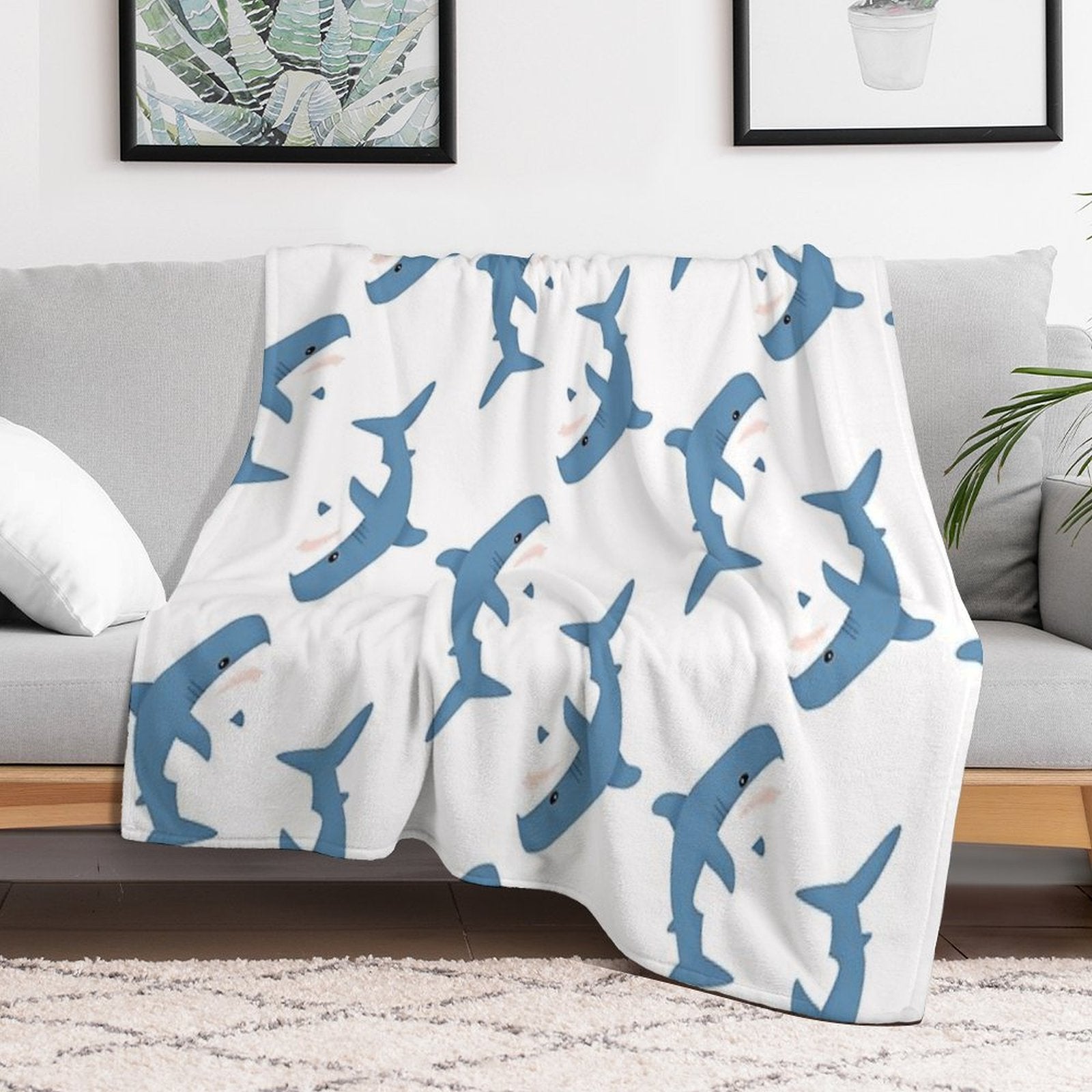 Blahaj Multi-functional Throw Blanket