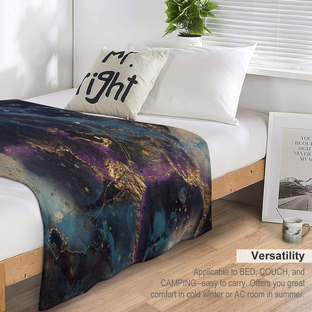 Abstract Stardust Galaxy Anti-pilling Throw Blanket