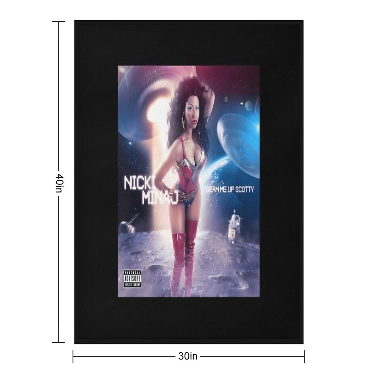 The Nicki Queen Classic -Nicki Barbz Essential Easy Care Throw Blanket