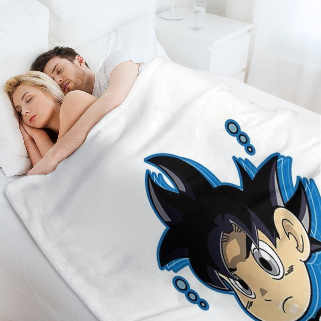 Chibi Ultra Instinct Goku Comfort Throw Blanket