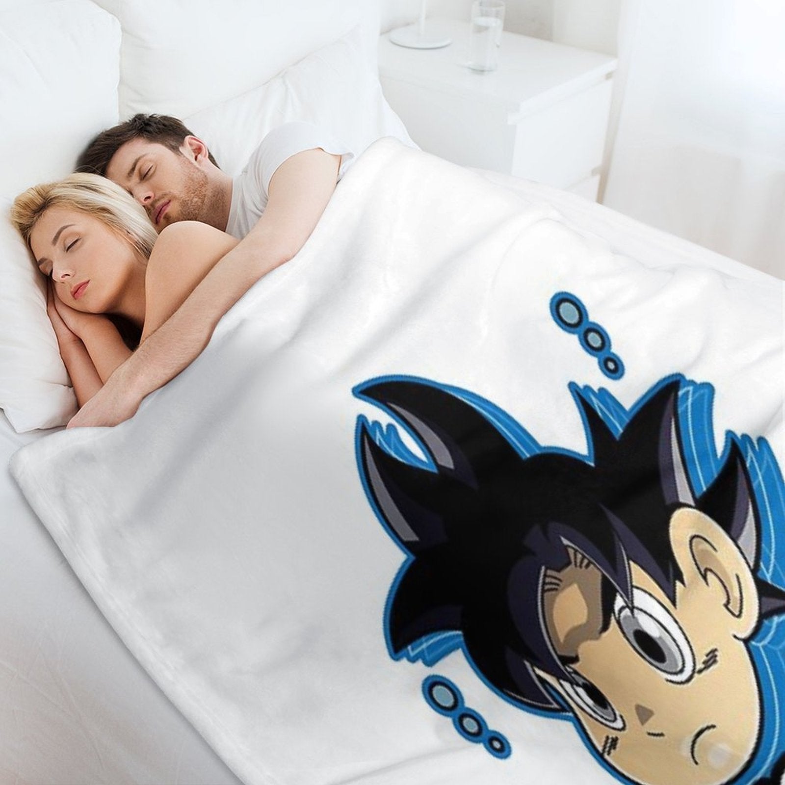 Chibi Ultra Instinct Goku Comfort Throw Blanket