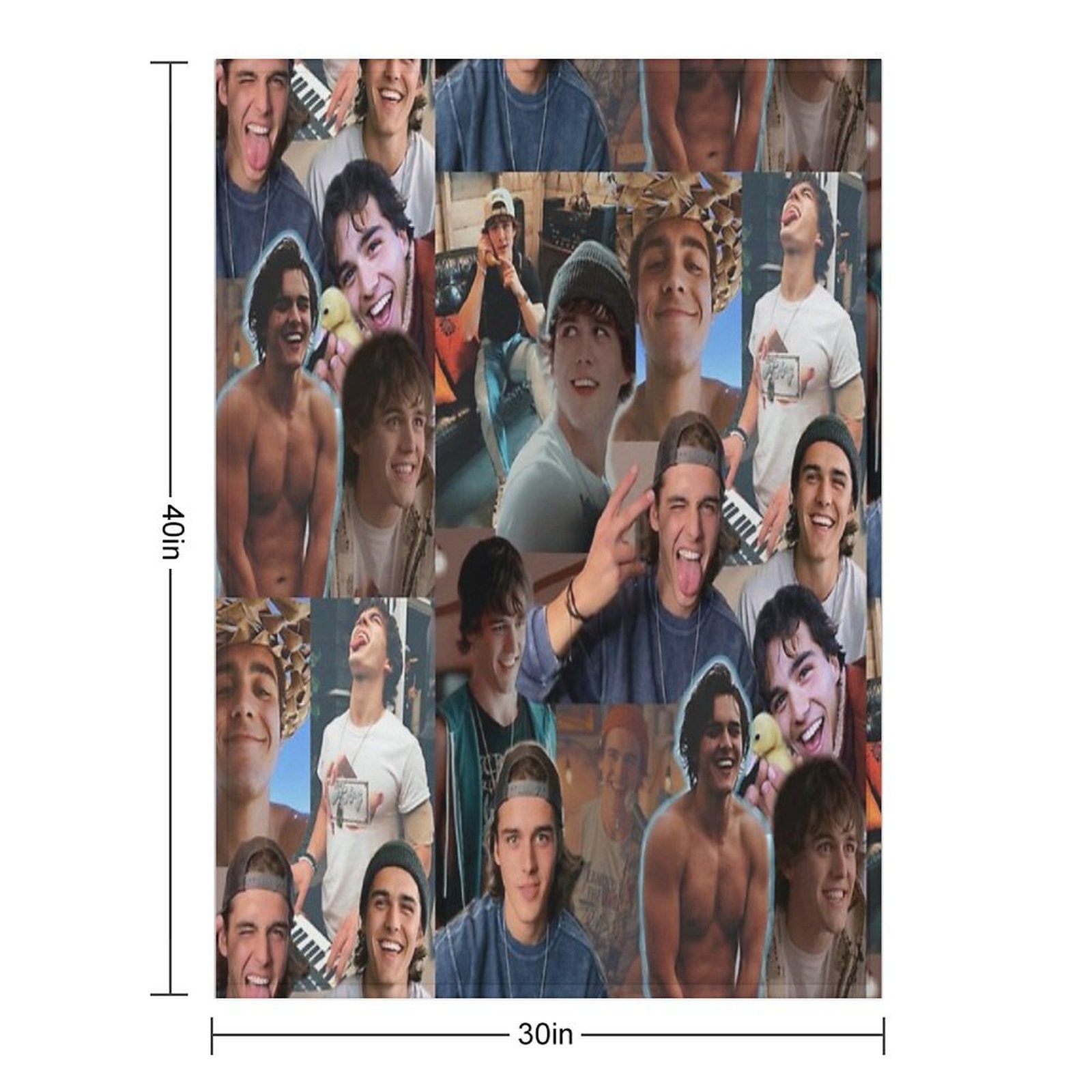 Charlie Gillespie Collage Comfort Throw Blanket