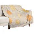 Boho Sun Pattern Durable Throw Blanket