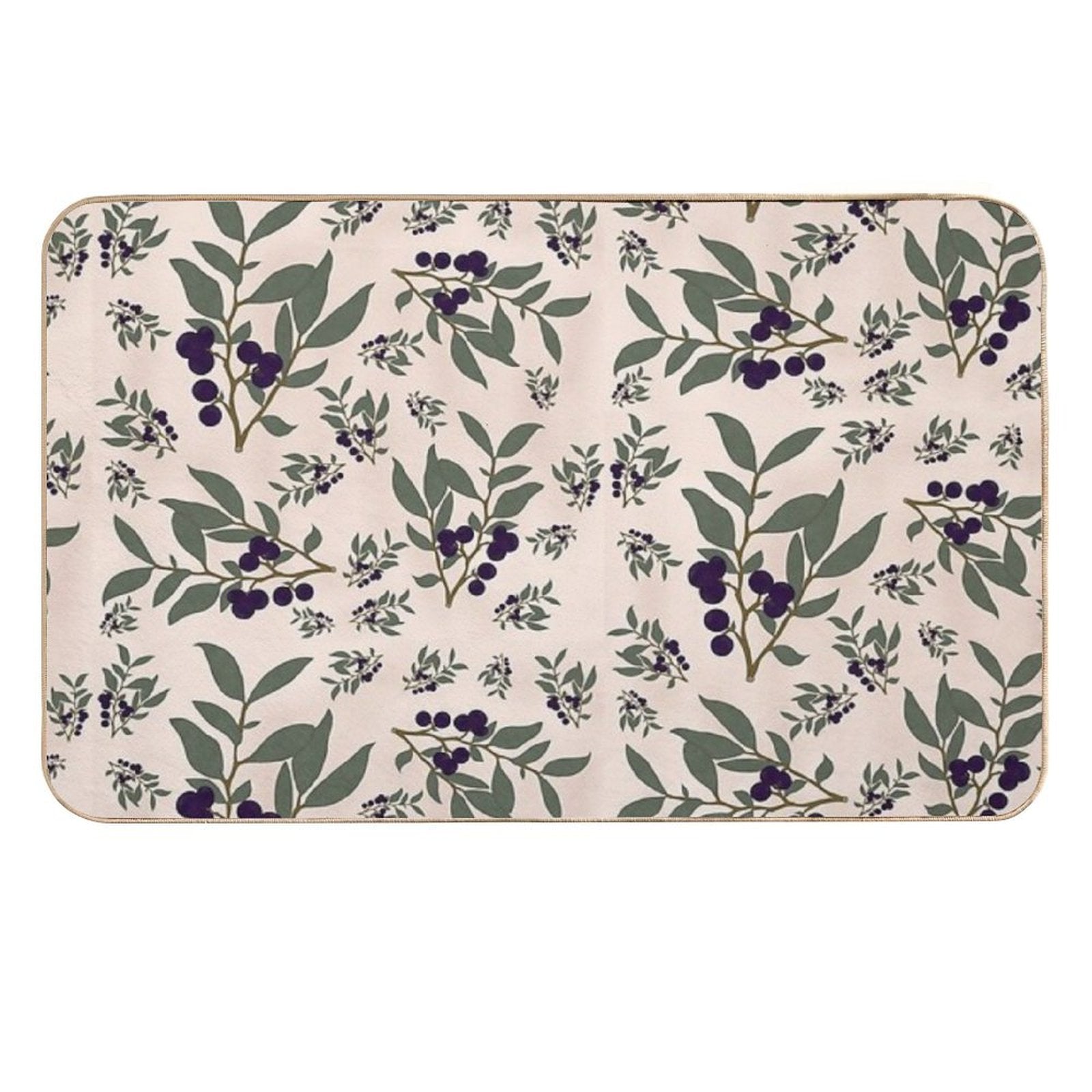 Huckleberry Pattern  Multi-Purpose Bath Mat