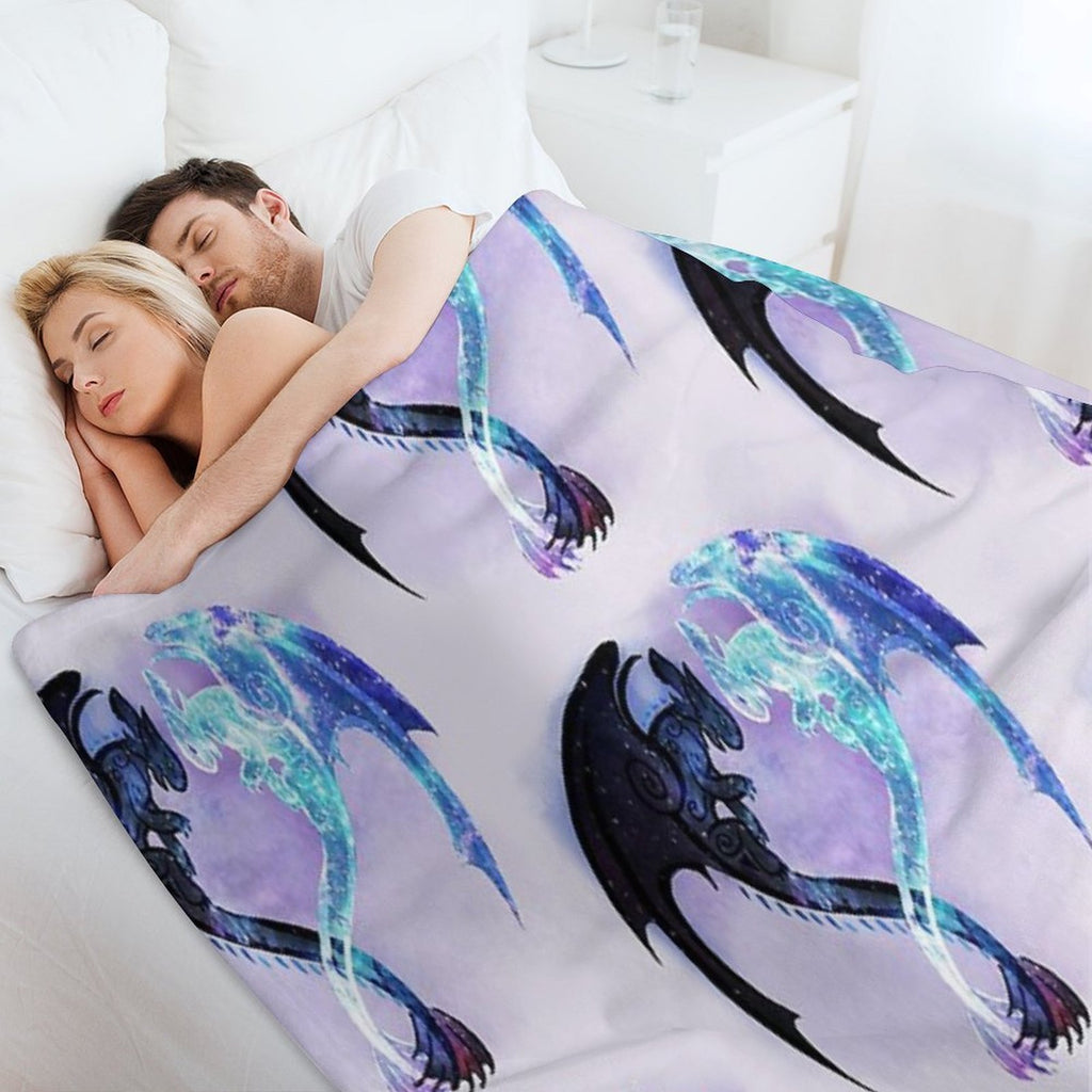Dragon Heart Toothless And Light Fury Gift-ready Throw Blanket