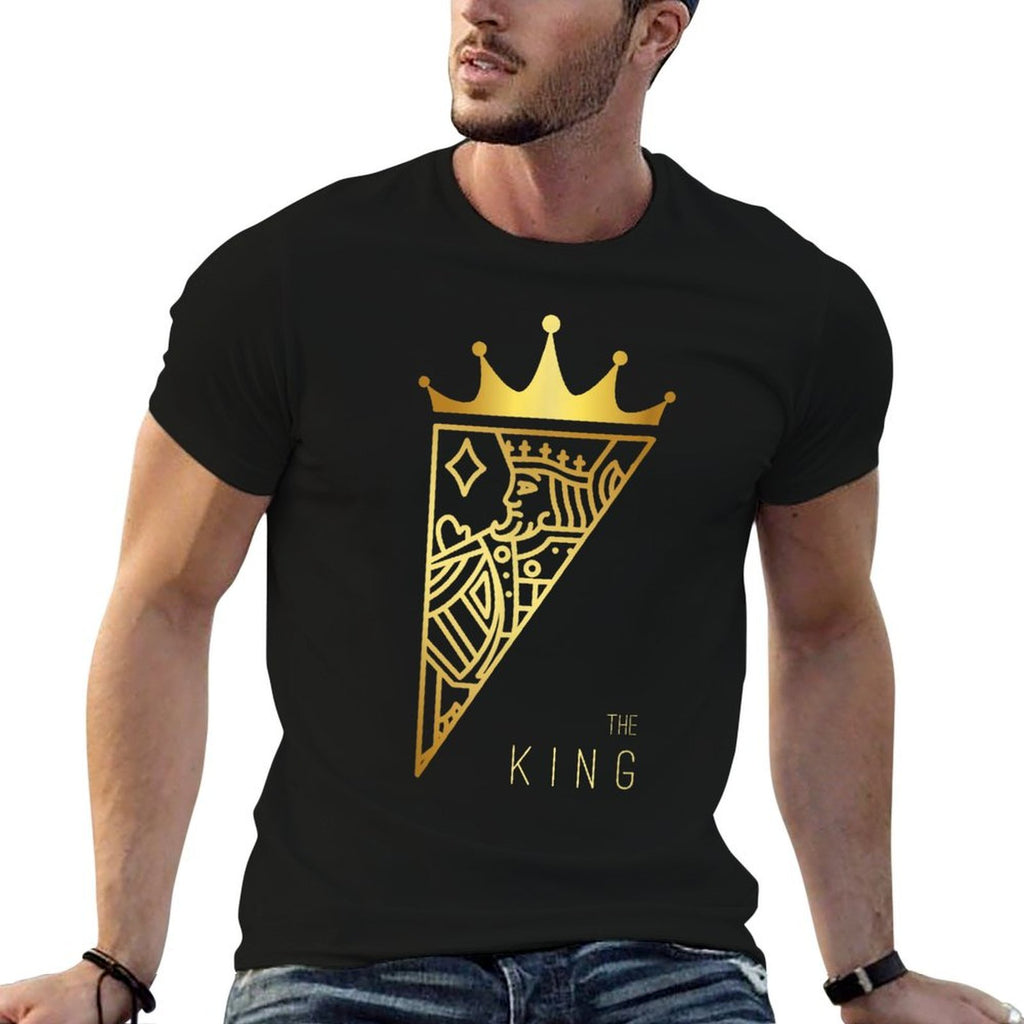 The King Card Funny Cute Couple Lover Gift  Slim-fit Cut T-Shirt