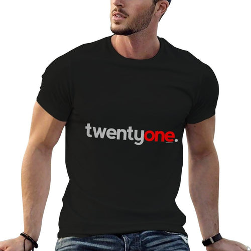 21st Birthday Gift Ideas for Him Men T Red Twentyone  Relaxed-fit T-Shirt