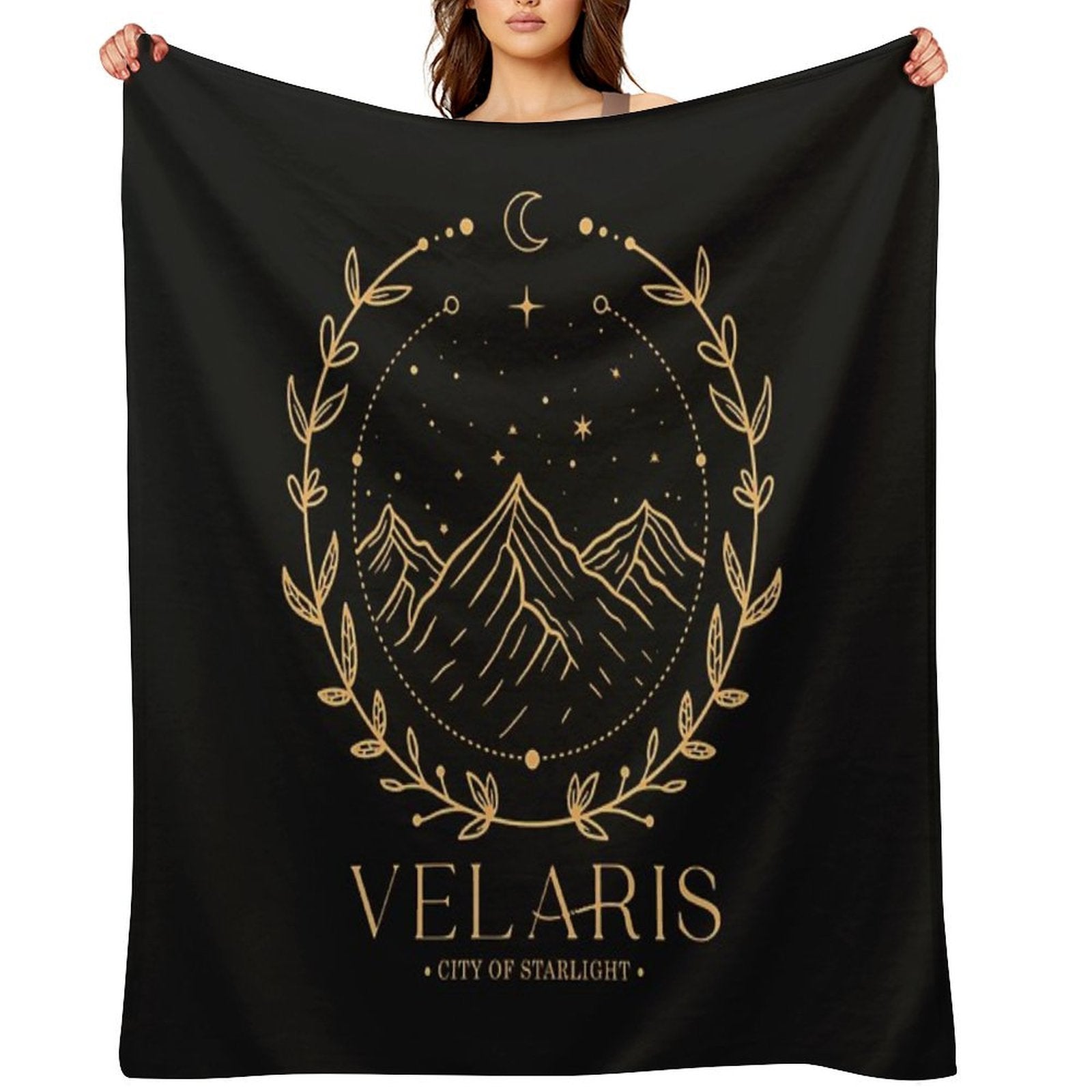 Acotar Velaris City Of Starlight The Night Court Eco-conscious Throw Blanket